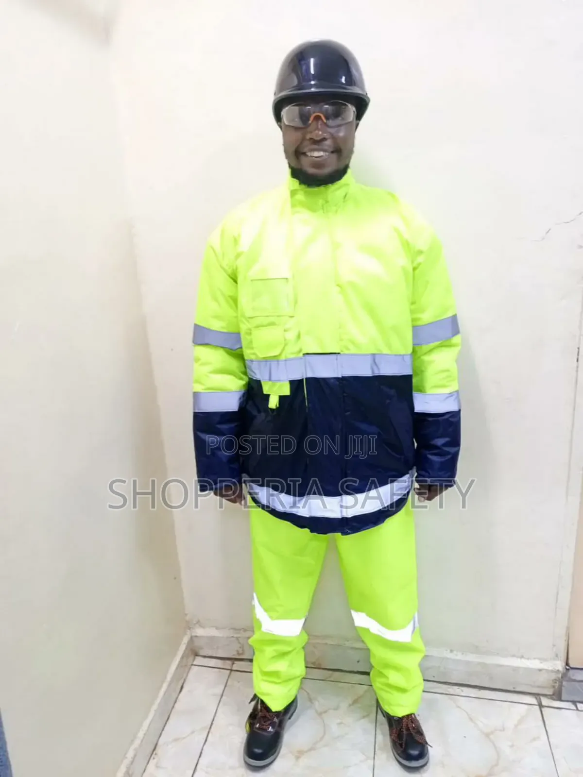Rider Suit -Green Reflective Padded