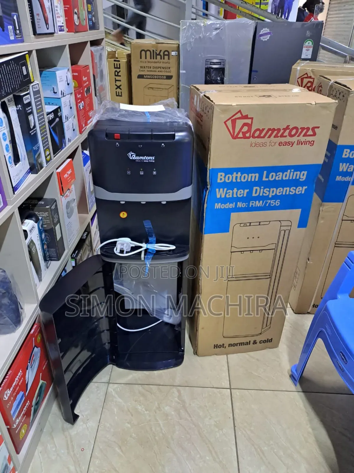 Black Ramtons Water Dispenser Bottom Load