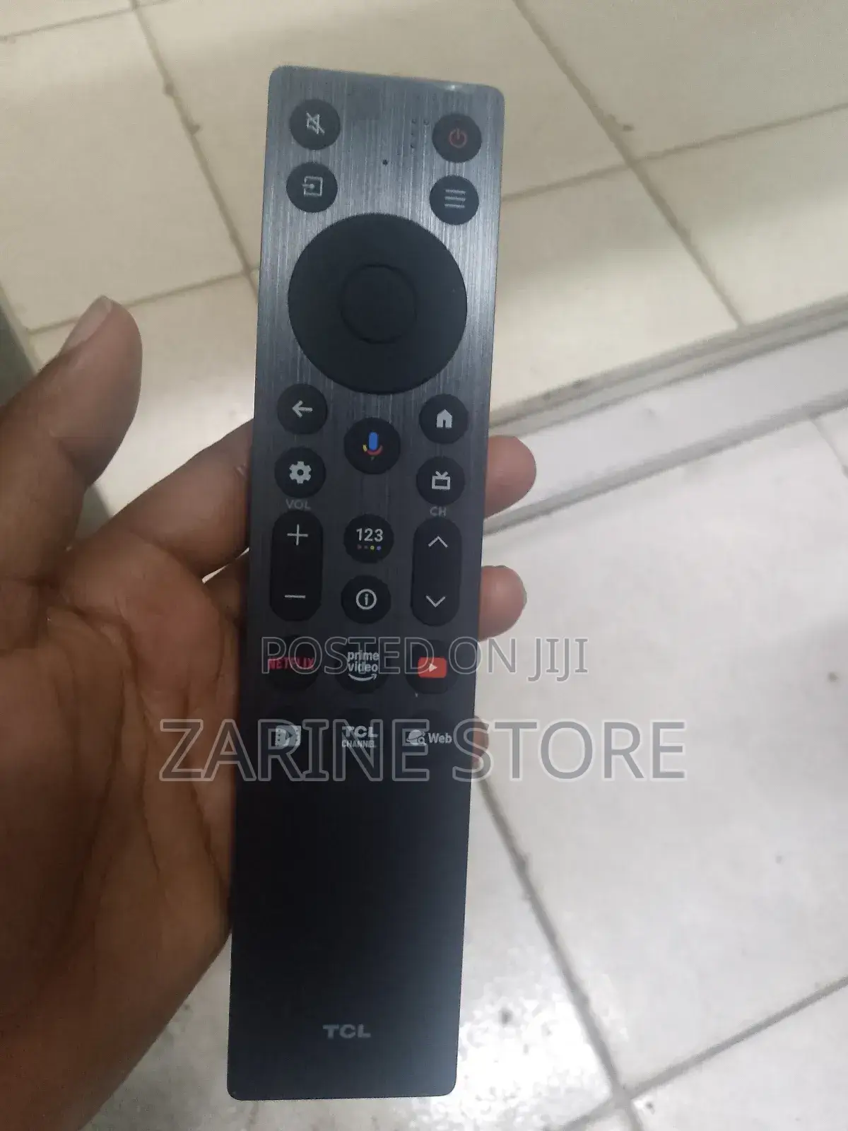 TCL Remote With Youtube Prime Video and Netflix Button