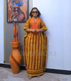 Stylish Yellow-print Ankara Dress