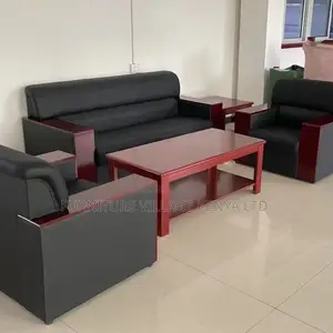 Office Sofa:Modern Business Reception 5-Seat Imported Sofa