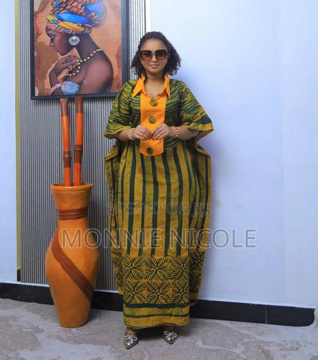 Elegant Green-print Ankara Maxi - thumbnail 2
