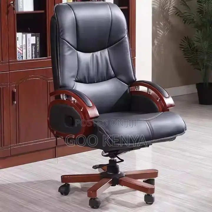 Office Chair ; Leather High Back Executive Office Chair