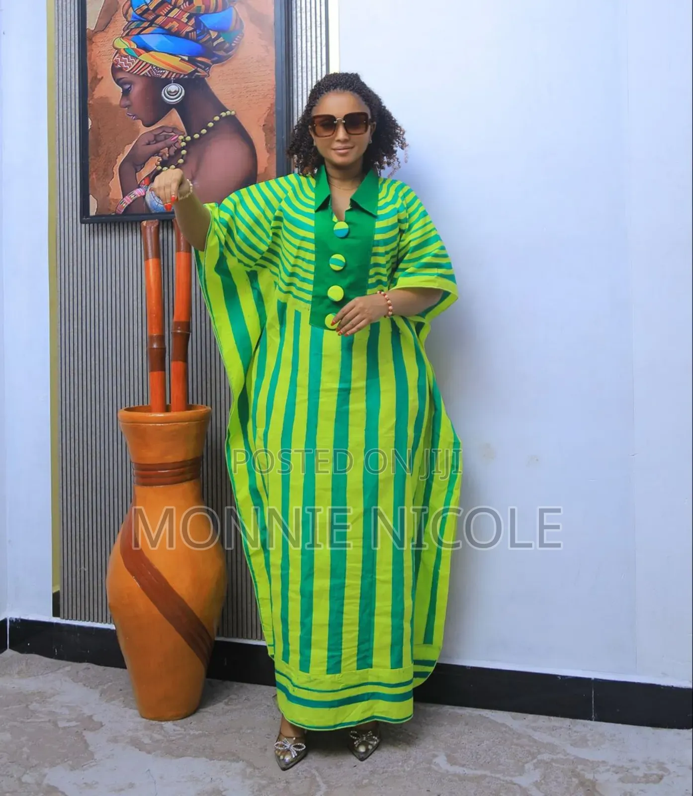 Bluish Ankara Classy Dress