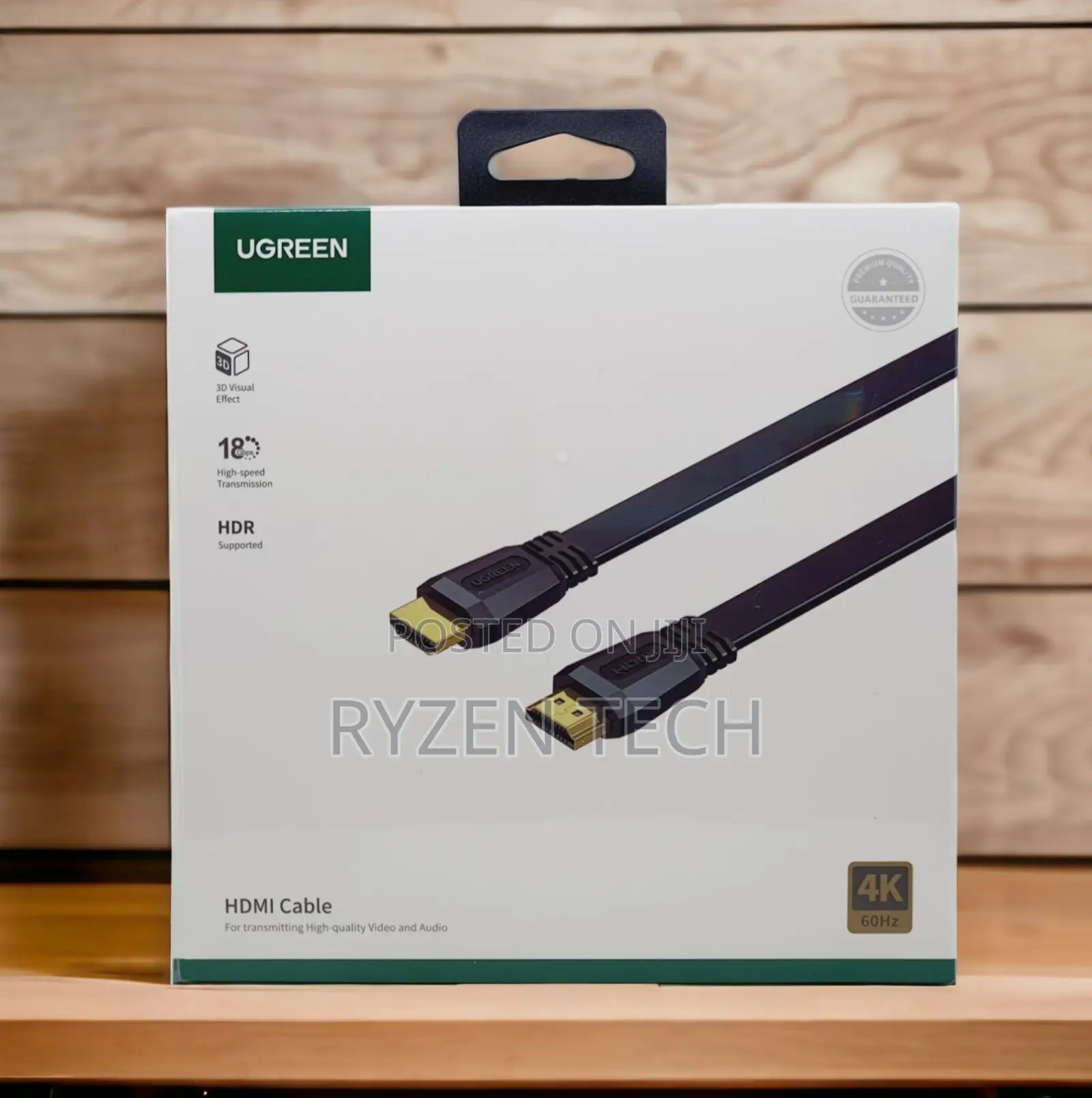 Ugreen Hdmi 2.0 Male to Male Cable Black 1.5m