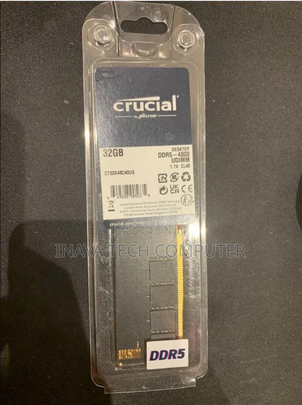 Crucial Desktop Ram Ddr5 32gb 4800 - main view