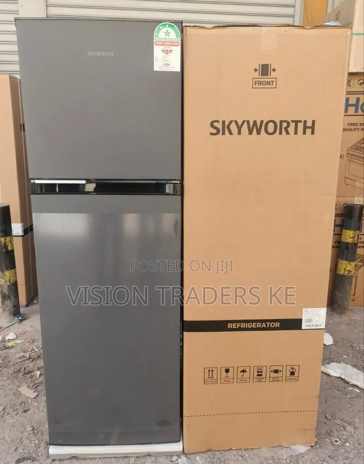 Skyworth 158l Double Door Refrigerator