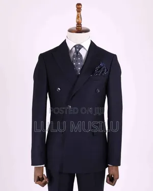 Black Double Breast Suit