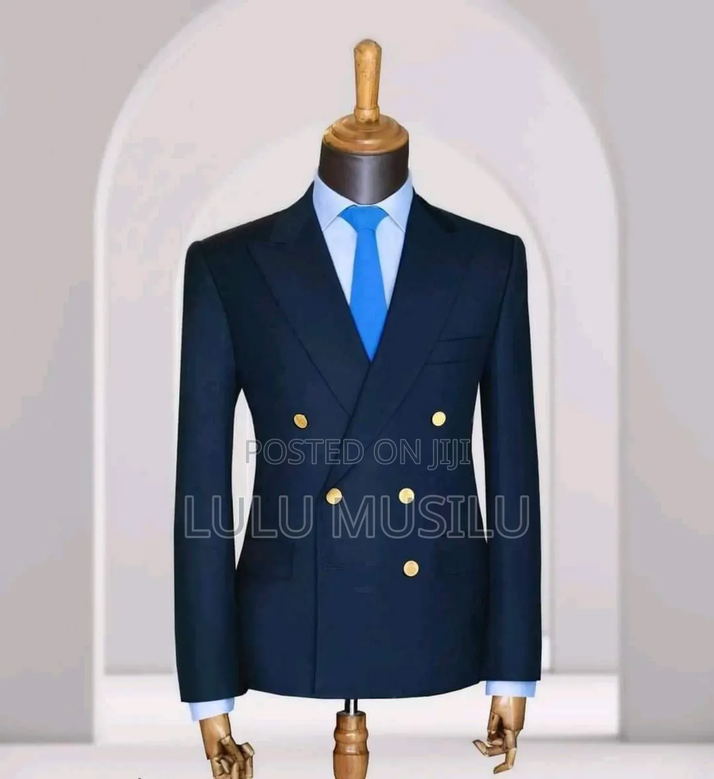 Navy Blue Double Breast Suit