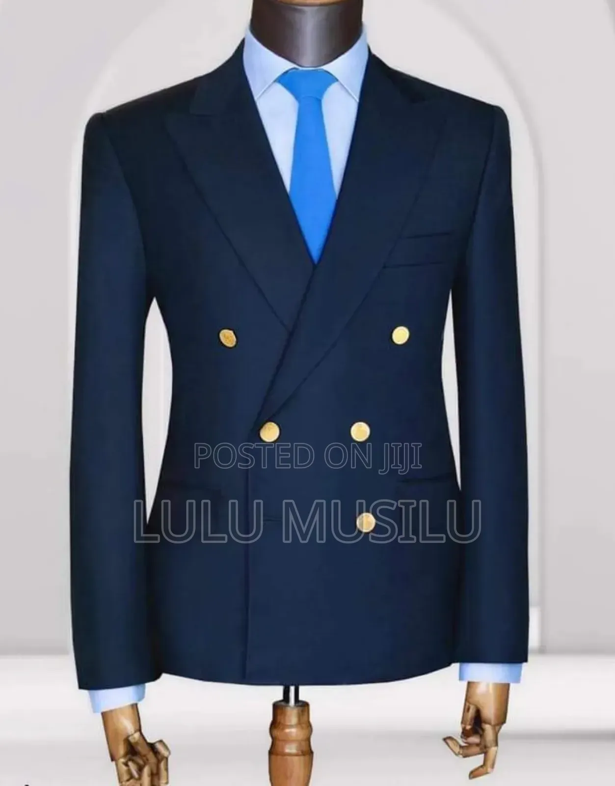 Navy Blue Double Breast Suit