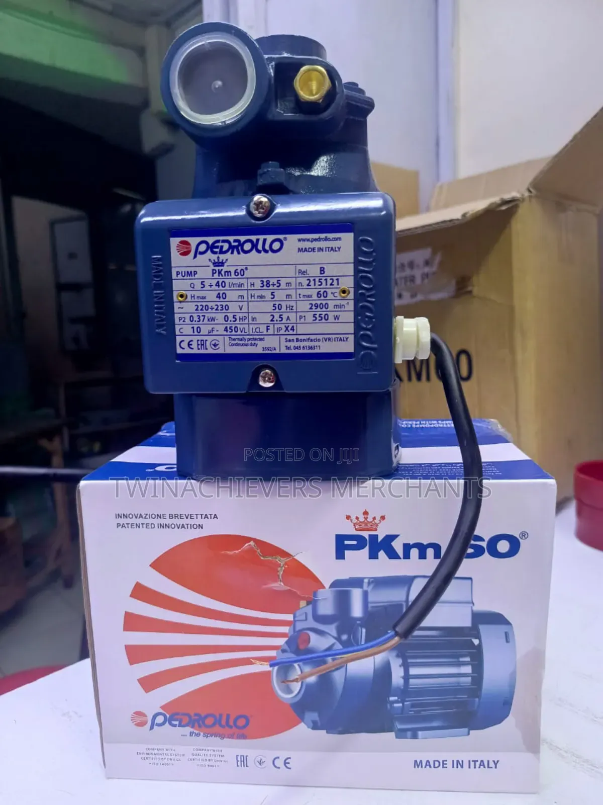 0.5hp Electric Water Pump/Pedrollo Water Pump