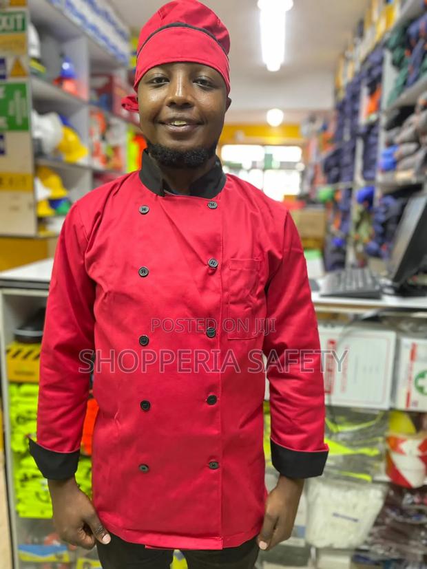 Customized Chef Jacket- Red - main view