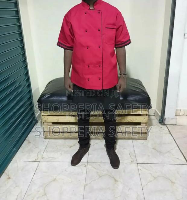 Customized Chef Jacket- Red - thumbnail 3