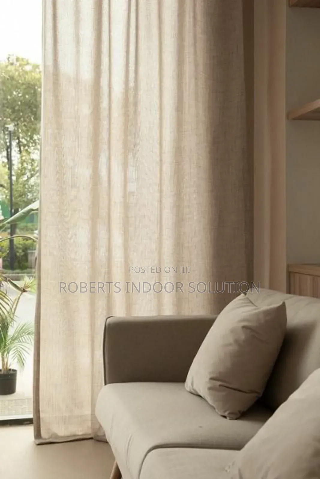 Let the Soft Light Filter Through This Linen Curtains