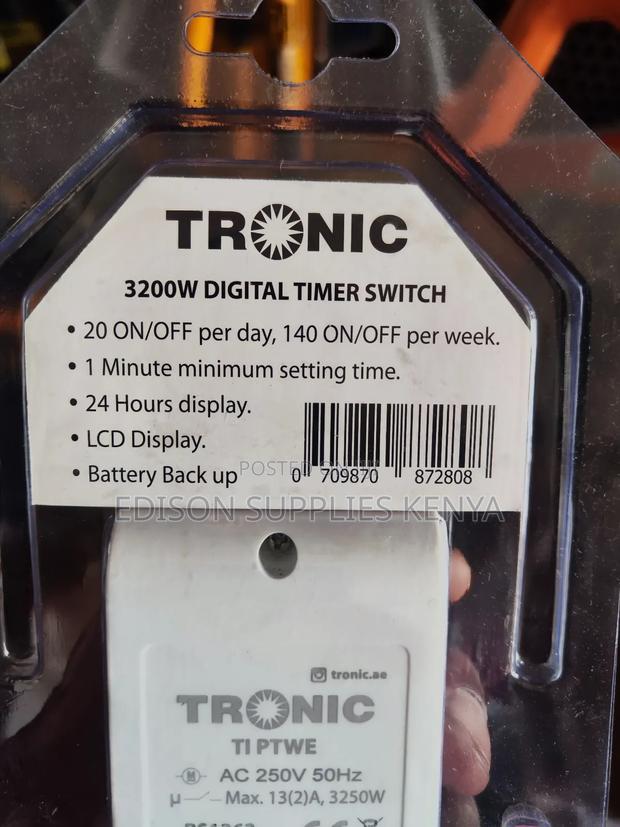 Tronic Digital Timer Socket 3200 Watts Timer Socket Switch - thumbnail 4