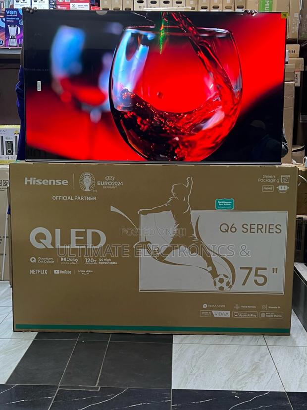 Hisense 75 Qled Tv Smart Framless Q6n- 75q6nken