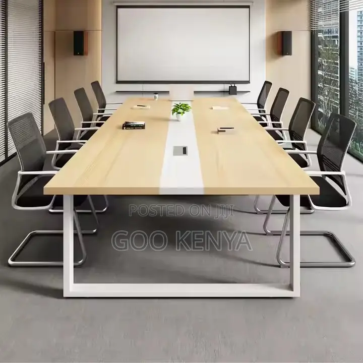 Office Table ; 2.4meters Conference Table With Charging Port