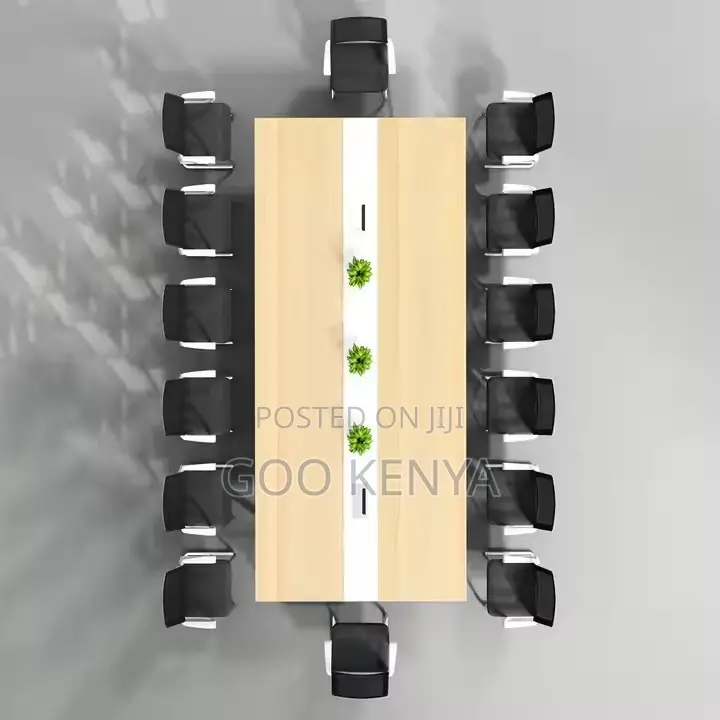 Office Table ; 2.4meters Conference Table With Charging Port