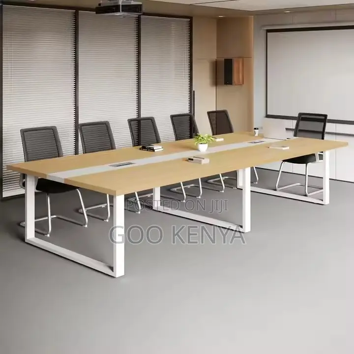 Office Table ; 2.4meters Conference Table With Charging Port