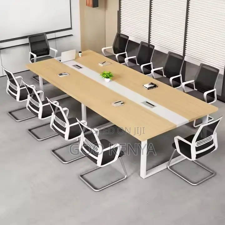Office Table ; 2.4meters Conference Table With Charging Port