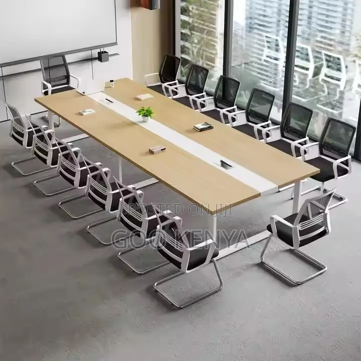Office Table ; 2.4meters Conference Table With Charging Port