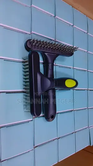 Two-Sided Undercoat Rake, a Pet Grooming Tool for Cats Dogs
