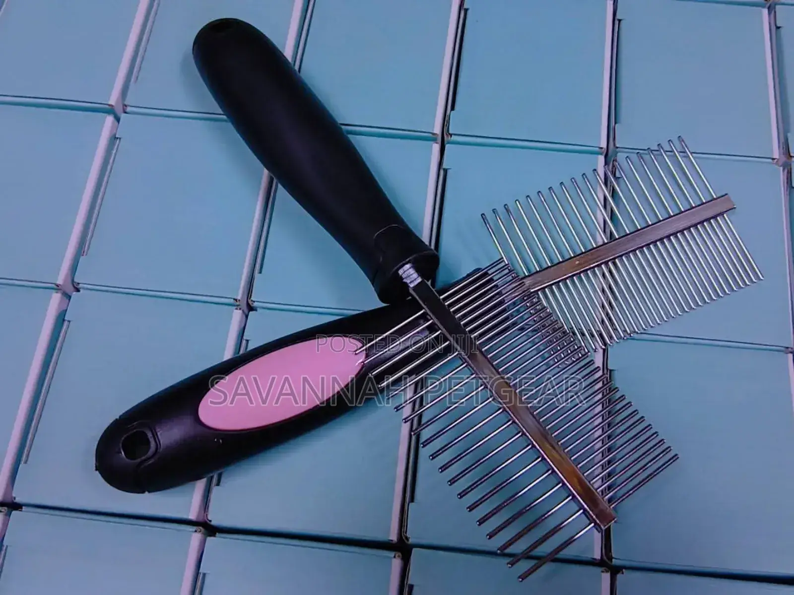 Double Sided Stainless Steel Round Teeth Combs for Grooming