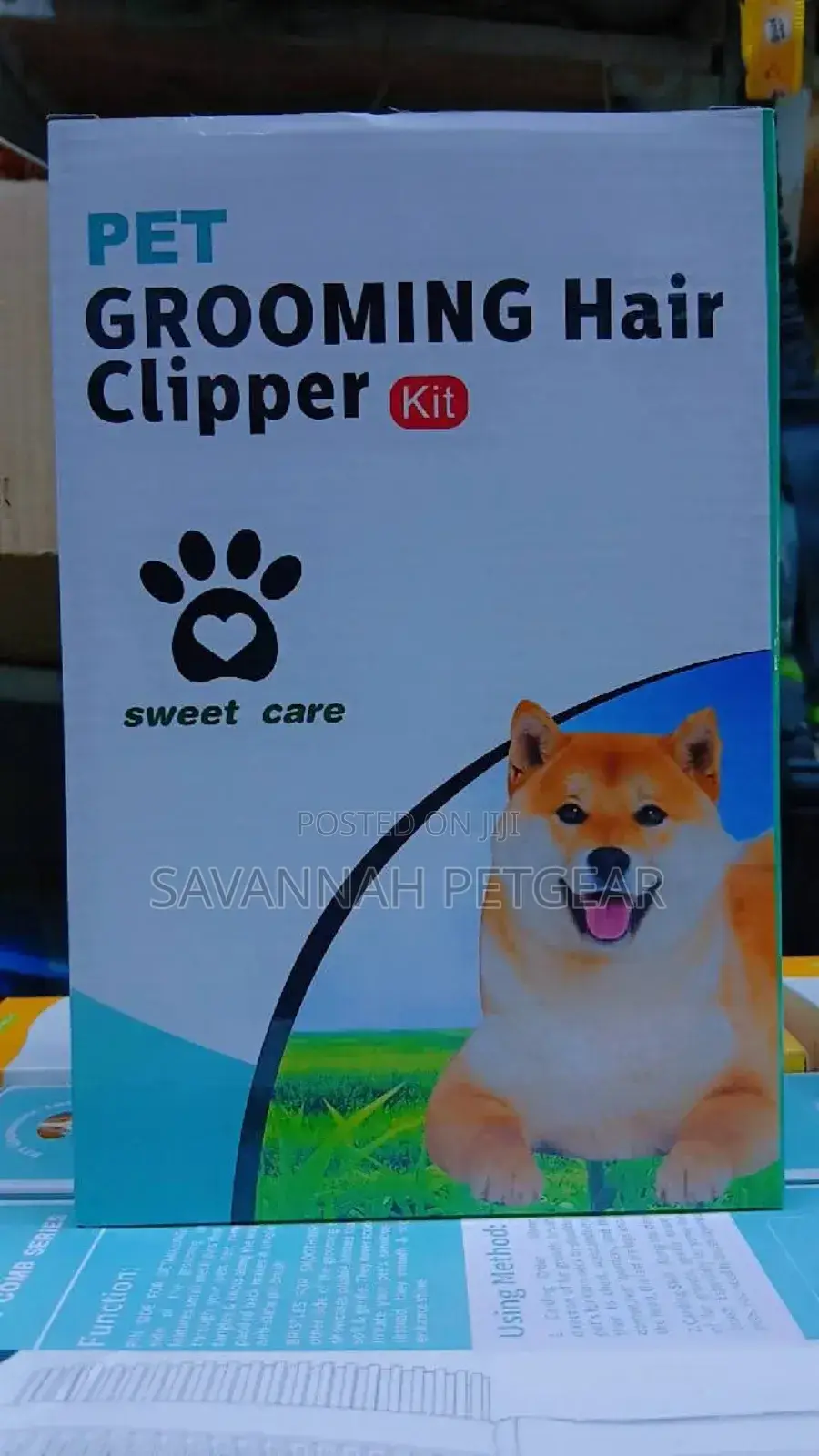 Dog Cat Pet Grooming Kit Rechargeable Cordless Hair Clipper