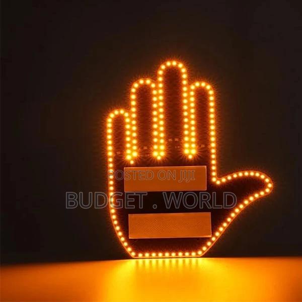 Finger Gesture Light With Remote Led Car Back Window Sign