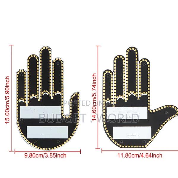 Funny Led Hand Sign With Remote, Glowgesture for Car Truck