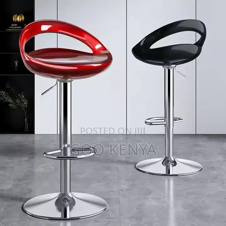 Home Chairs ; Plastic High Swivel Bar Chairs