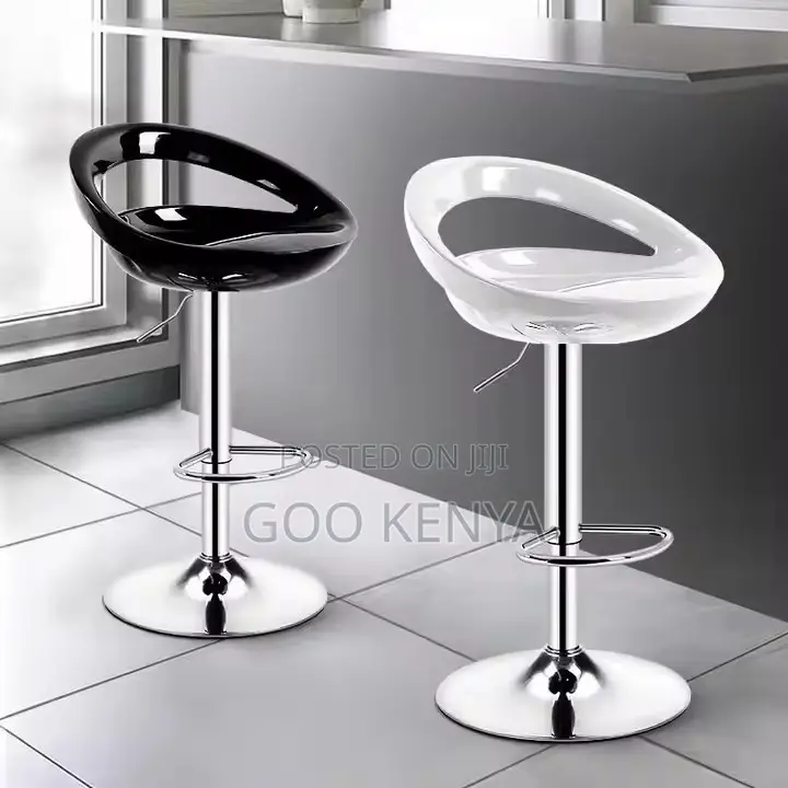 Home Chairs ; Plastic High Swivel Bar Chairs