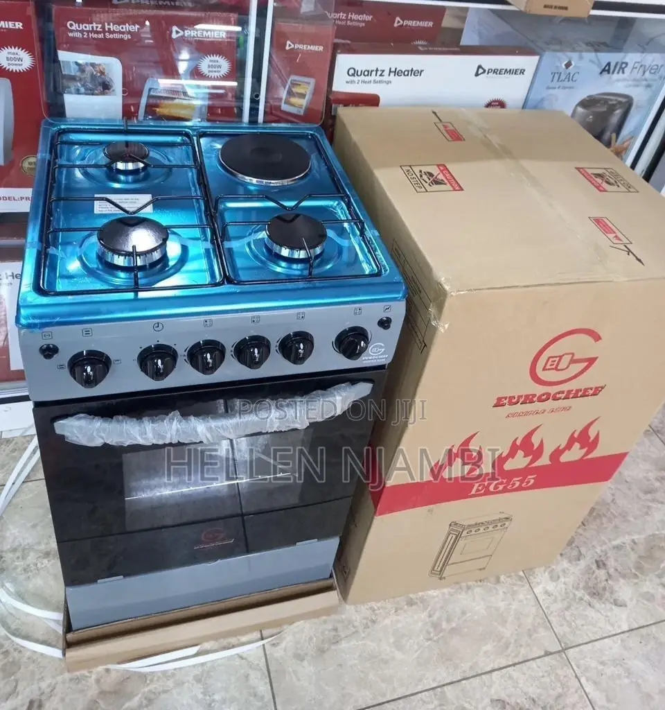 Eurochef 3g+1e Standing Cooker With Electric Oven