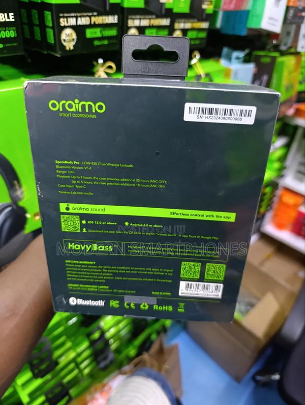 Oraimo Spacebuds Pro Hybrid Anc True Wireless Earbuds - thumbnail 4