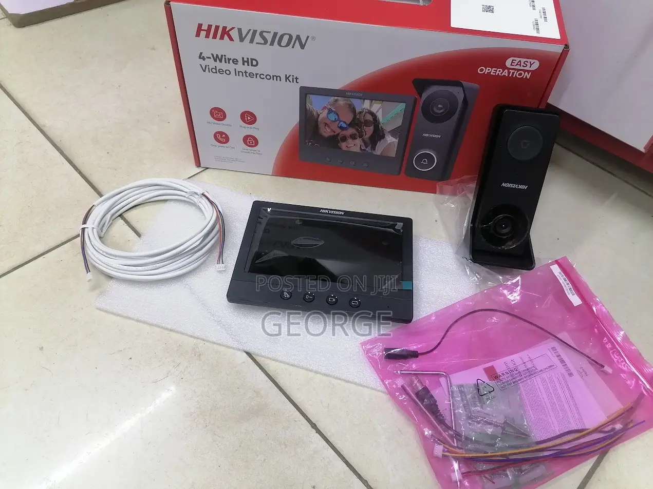Night Vision Hikvision 7-Inch Video Door Bell{}
