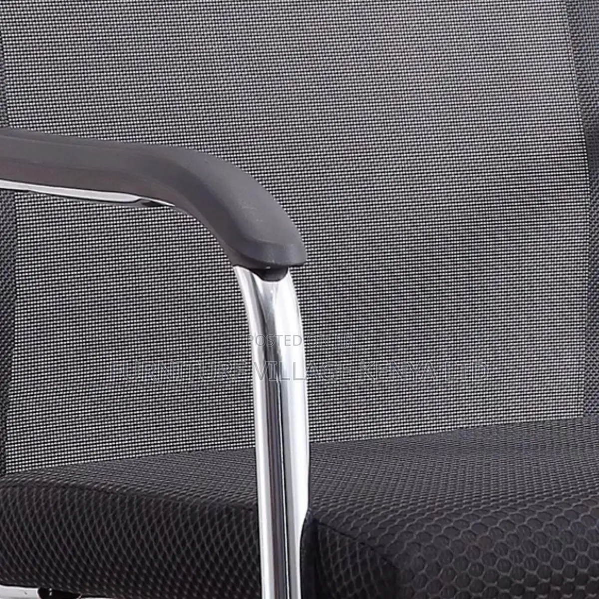 Office Chair: Ergonomic Design Mid-Mesh Guest Fixed Chair