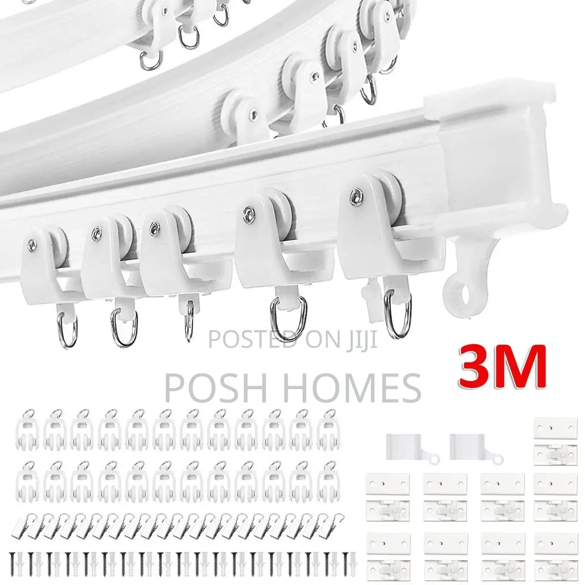 Curved Bendable Curtain Rails