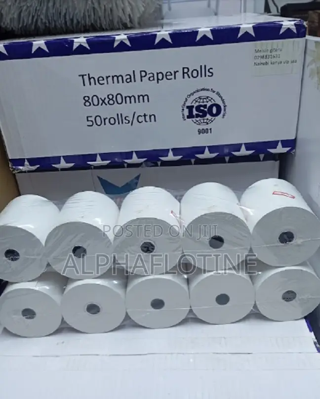 50 Pieces of 80*79mm Thermal Rolls for Pos Thermal Printer