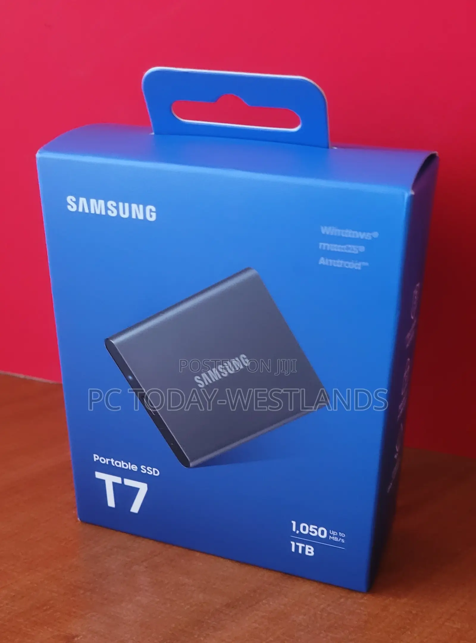 Samsung T7 Portable Ssd, 1tb External Speeds Up to 1,050mb/S
