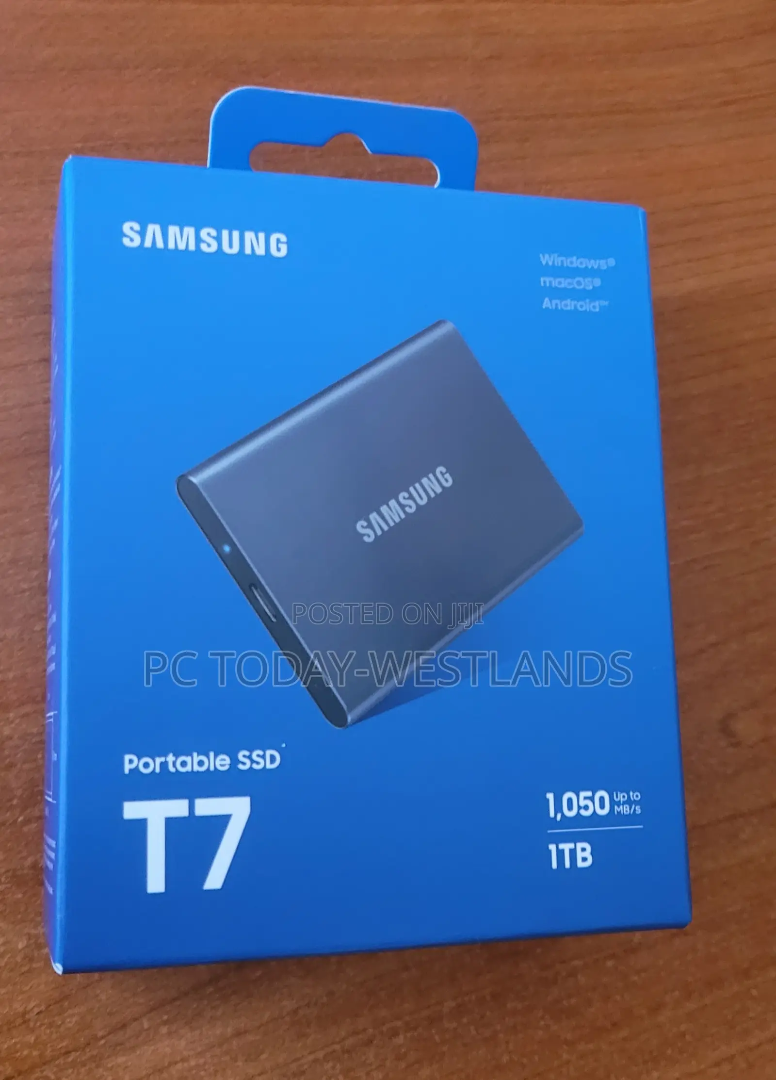 Samsung T7 Portable Ssd, 1tb External Speeds Up to 1,050mb/S