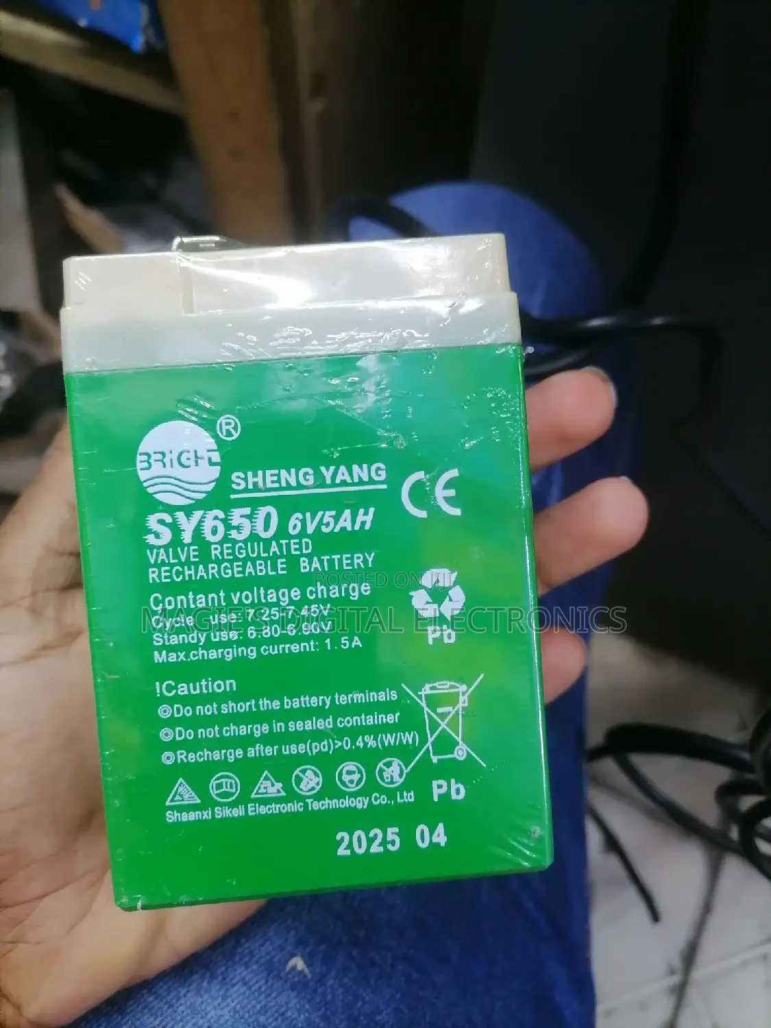 Most Efficient 5ah 6vh Scale Battery