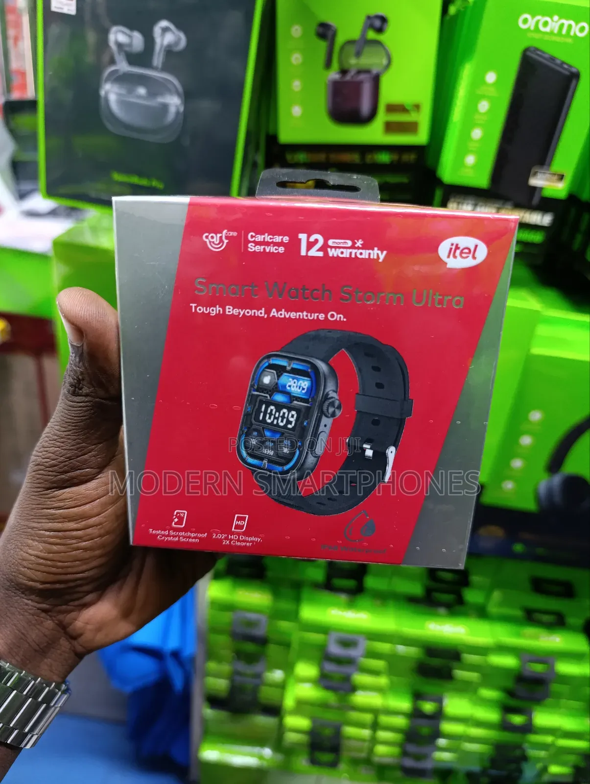 Itel Storm Ultra Isw-023 Display Scratch Proof Smart Watch