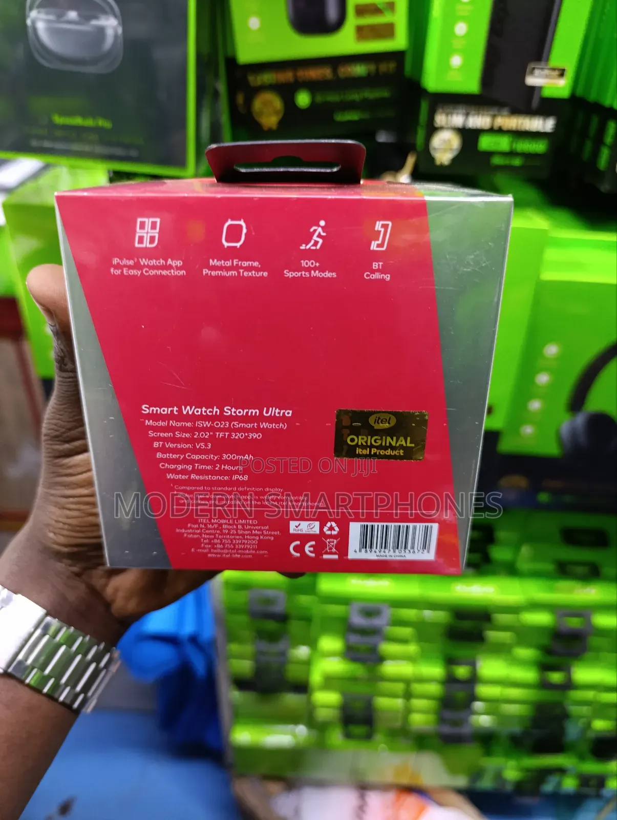Itel Storm Ultra Isw-023 Display Scratch Proof Smart Watch