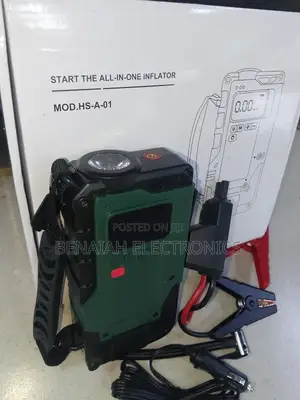 Great Car Jump Starter With Inflator Torch , Phone Charger