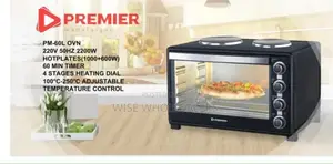 Premier 60l Electric Oven With 2 Hotplates Pm-60l Ovn
