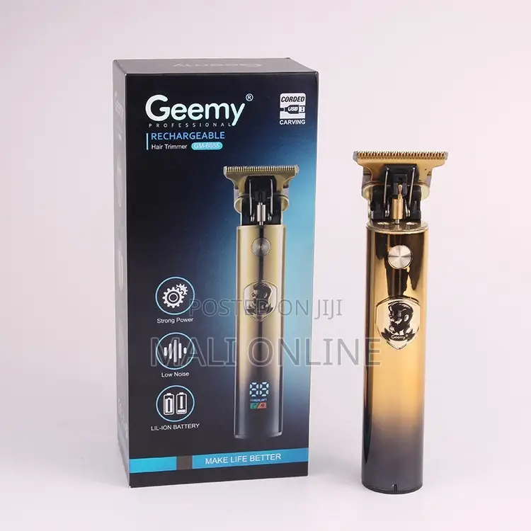 Cordless Hair Clipper With Led Display Geemy Gm-6655