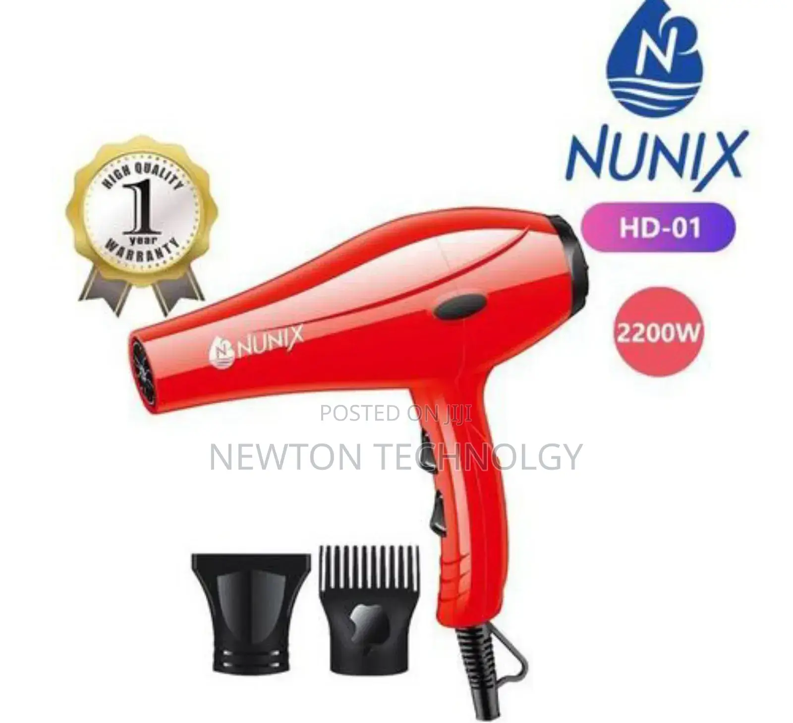Nunix Hd-01c Blow Dry Hair Dryer