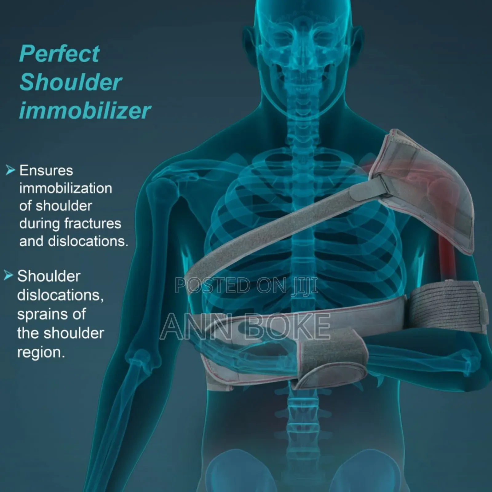 *Elastic Shoulder Immobilizer/ Sling. Very Good For Soft