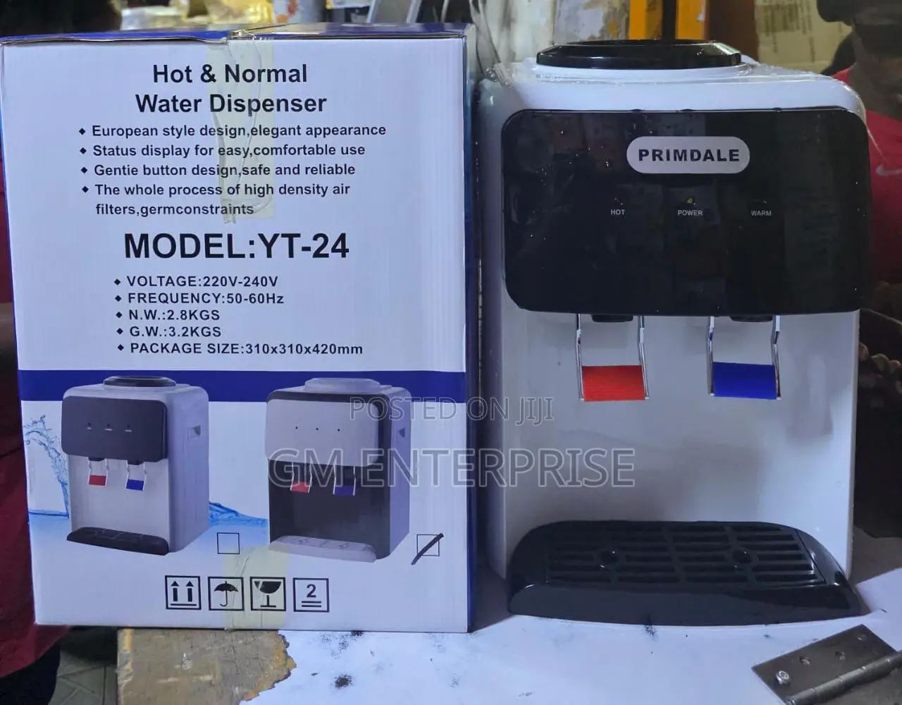 Primdale Table Top Hot Normal Water Dispenser