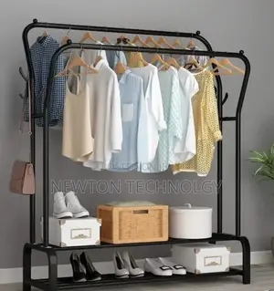 Double Pole Clothing Rack